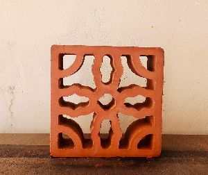 Square Terracotta Clay Jali