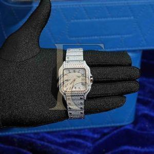14K Rose Gold Men\'S VVS Moissanite Watch