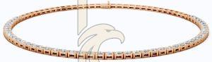 14K Rose Gold Tennis Necklace