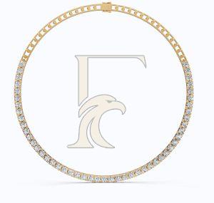 14K Rose Gold Tennis Necklace