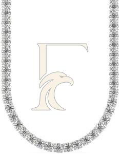 4.5MM Round Diamond Tennis Chain
