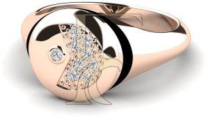 9K Rose Gold Pinky Eroce Ring