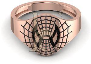 Black Diamond Spider Face Hip Hop Ring