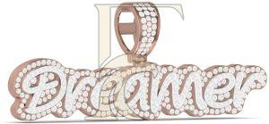 Diamond 2.61 CT \'Dreamer\' Hip Hop Personalized Pendant