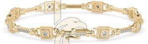 Elegance Classic Gold Brass Bracelet