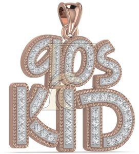 Elegant Design Natural Diamond Hip-Hop Pendant