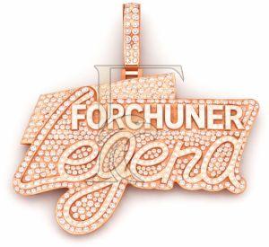 \'Fochuner Legend\' Hip Hop Customized Diamond Pendant
