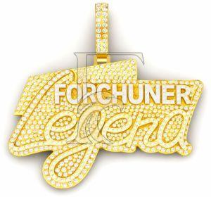 \'Fochuner Legend\' Hip Hop Customized Diamond Pendant