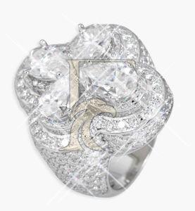 Four Leaf Clover Diamond Ring