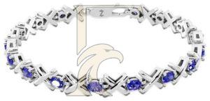 Hugs & Kisses Tanzanite Diamond Bracelet