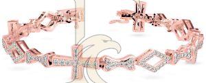 Modern Diamond Studded Bracelet
