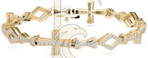 Modern Diamond Studded Bracelet