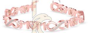 Pure Elegance Simple Design Diamond Bracelet