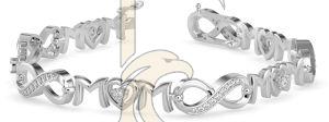 Pure Elegance Simple Design Diamond Bracelet