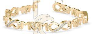 Pure Elegance Simple Design Diamond Bracelet