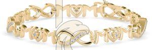 Pure Elegance Simple Design Diamond Bracelet