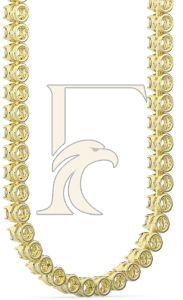 Round Bezel Diamond Necklace