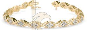Round Elegant Infinity Design Diamonds Bracelet