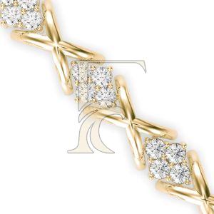 Round Elegant Infinity Design Diamonds Bracelet
