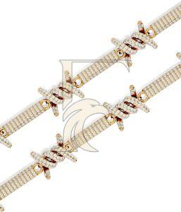 Round Female Barbed Wired Bracelet