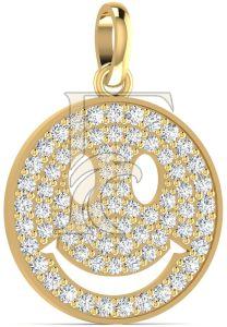 Smiley Face Natural Hip-Hop Diamond Pendant