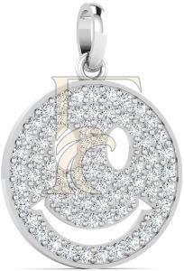 Smiley Face Natural Hip-Hop Diamond Pendant