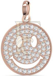 Smiley Face Natural Hip-Hop Diamond Pendant