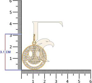 Smiley Face Natural Hip-Hop Diamond Pendant