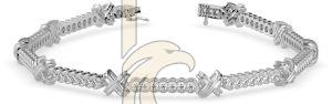The Cross Corset Tennis Bracelet