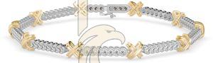 The Cross Corset Tennis Bracelet