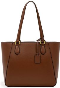 Ladies Classic Structured Tote Handbag with Shoulder Straps