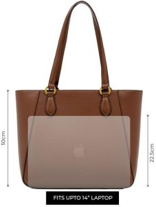 Ladies Classic Structured Tote Handbag with Shoulder Straps