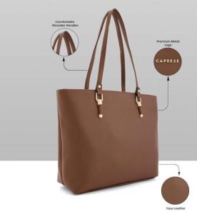 Ladies Classic Tote Handbag with Shoulder Straps