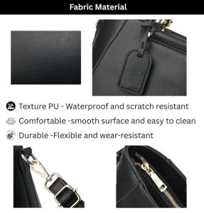 Ladies Structured Tote Handbag with Dual Handles &AMP; Detachable Sling Strap