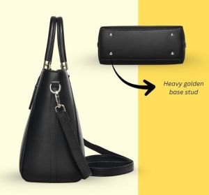 Ladies Structured Tote Handbag with Dual Handles &AMP; Detachable Sling Strap