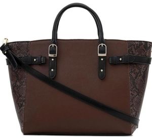 Tote Handbag with Dual Handles &AMP; Detachable Sling