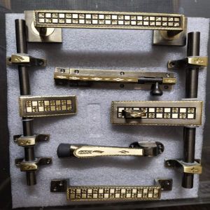 Designer Polished Brass Door Kit