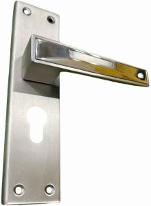 Zinc Mortice Door Handle Set