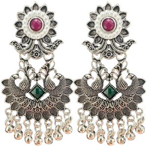 Oxidized Jhumka Earring
