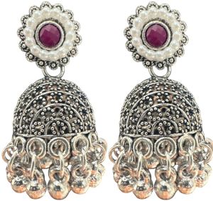 Silver Jhumka Earring