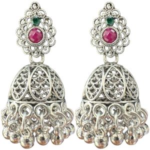 Silver Jhumka Earring
