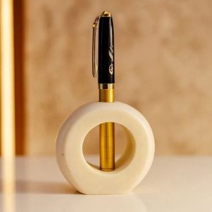 Marble Round Pen Stand
