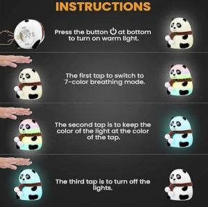 Panda Silicone Night Light