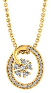 Diamond Carved Pendant