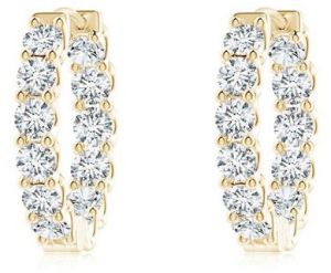 Diamond Hoop Earrings