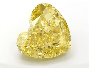 Fancy Yellow Lab Grown Diamond Heart