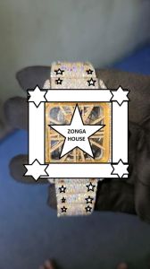 11mm Square Stainless Steel Glass Dial Moissanite Watch
