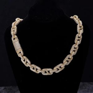 14k Yellow Gold Plated 925 Sterling Silver Cuban Link Chain