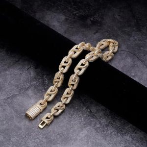 14k Yellow Gold Plated 925 Sterling Silver Cuban Link Chain