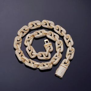 14k Yellow Gold Plated 925 Sterling Silver Cuban Link Chain